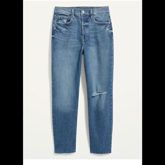 Old Navy High Waisted Straight Ripped Jeans - Picture 4 of 5